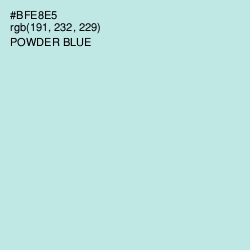 #BFE8E5 - Powder Blue Color Image
